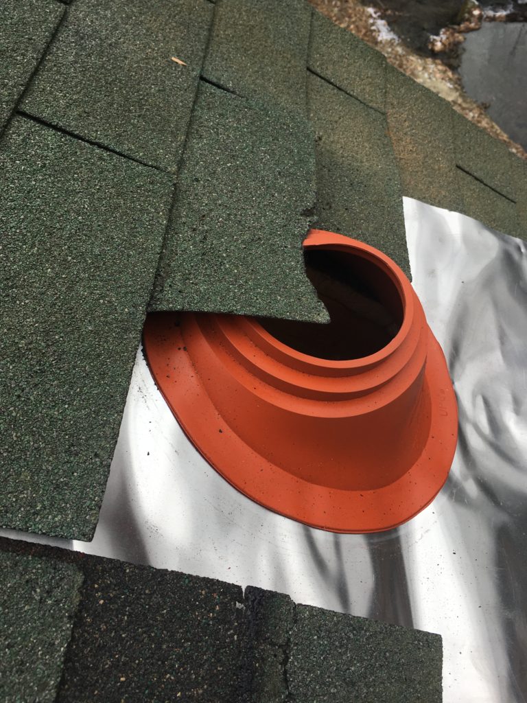 chimney pipe boot